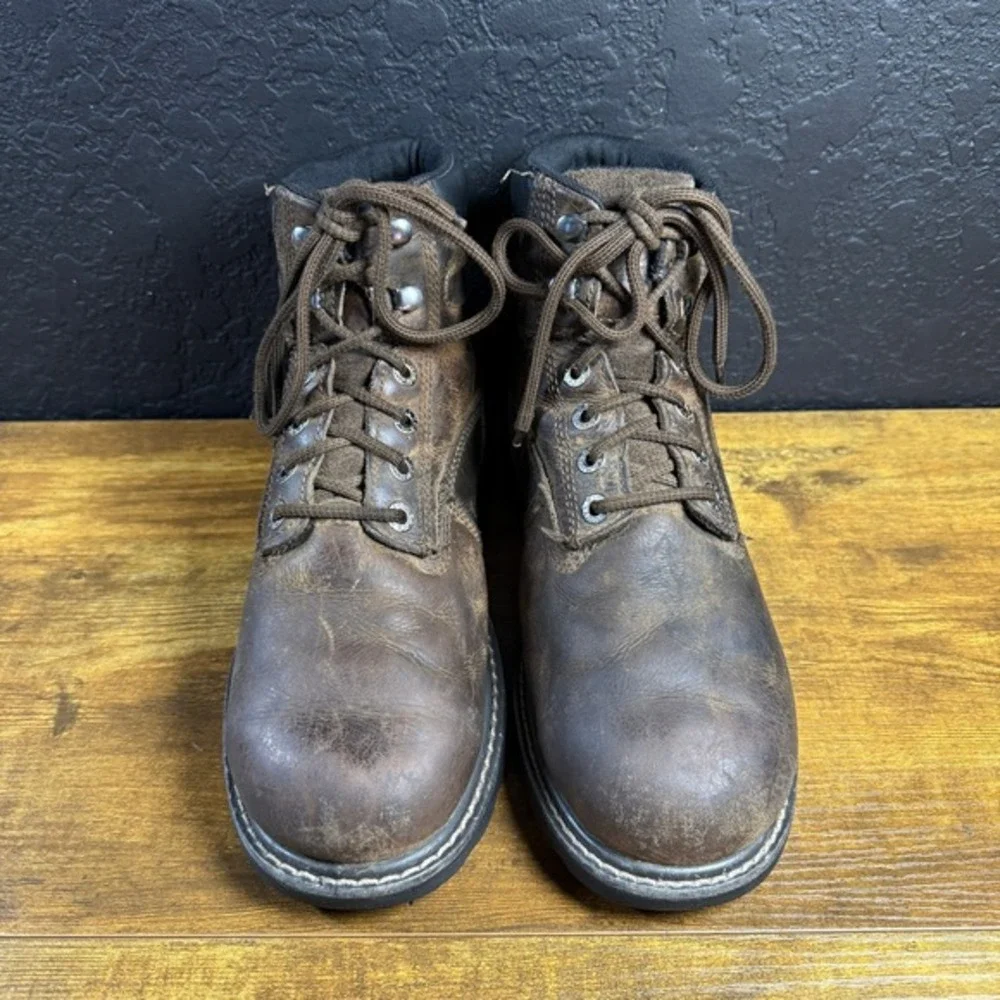 Wolverine Floorhand W10643 Brown Leather Waterproof Work Boots Mens Size‎ 9M